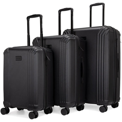 Evalyn 3 Piece Expandable Classy Luggage Set Travellty