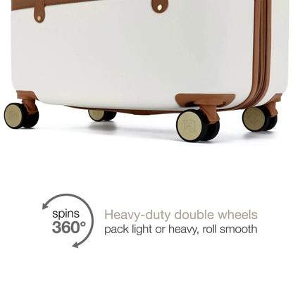 Grace 3 Piece Expandable Retro Luggage Set Travellty