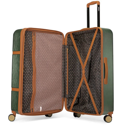 Grace 3 Piece Expandable Retro Luggage Set Travellty