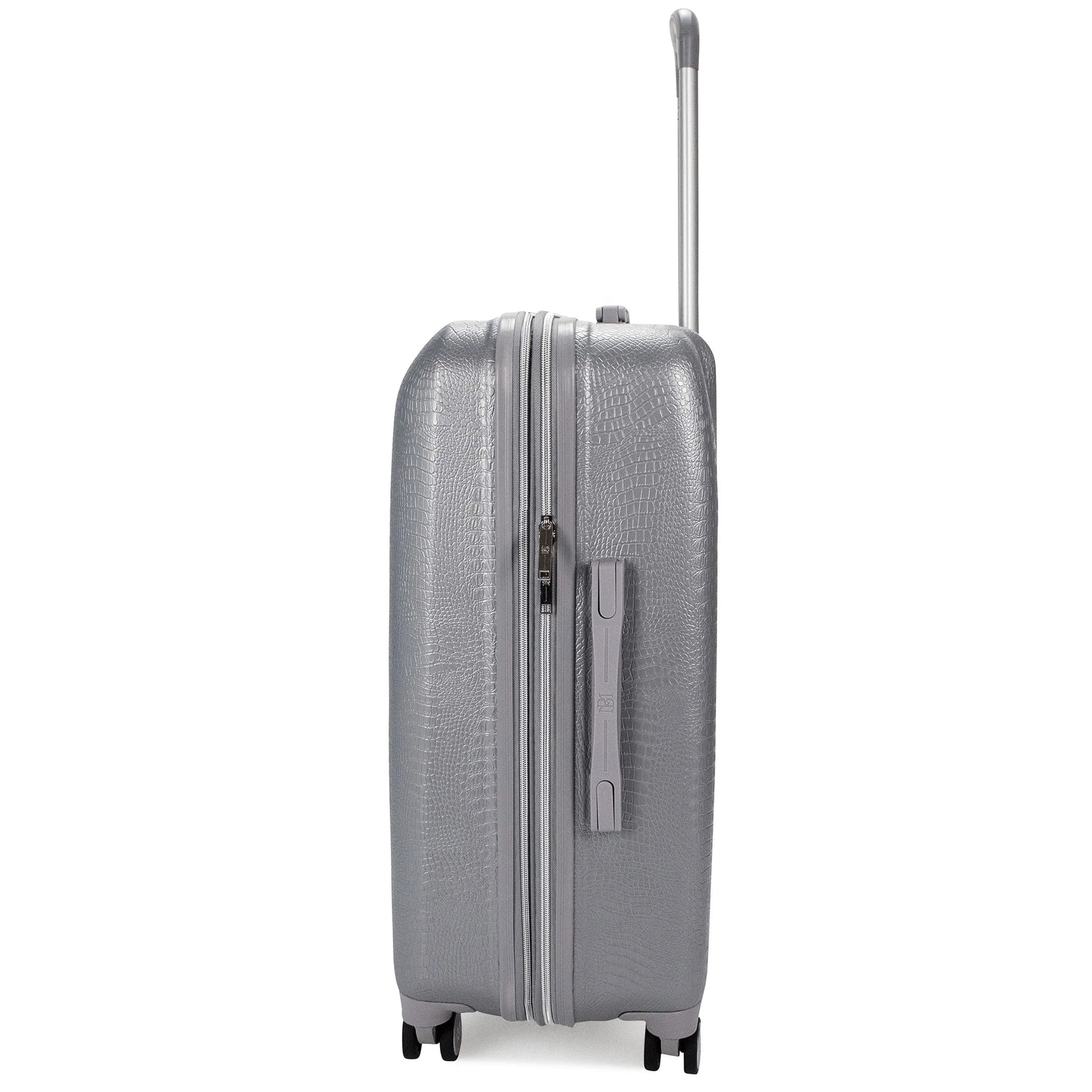 Snakeskin 3 Piece Expandable Classy Luggage Set Travellty