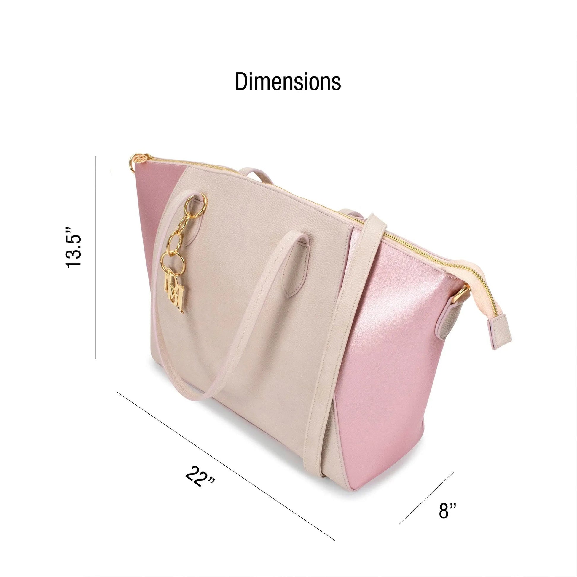 Caroline Vegan Leather Monogram Weekender Duffel Bag Travellty