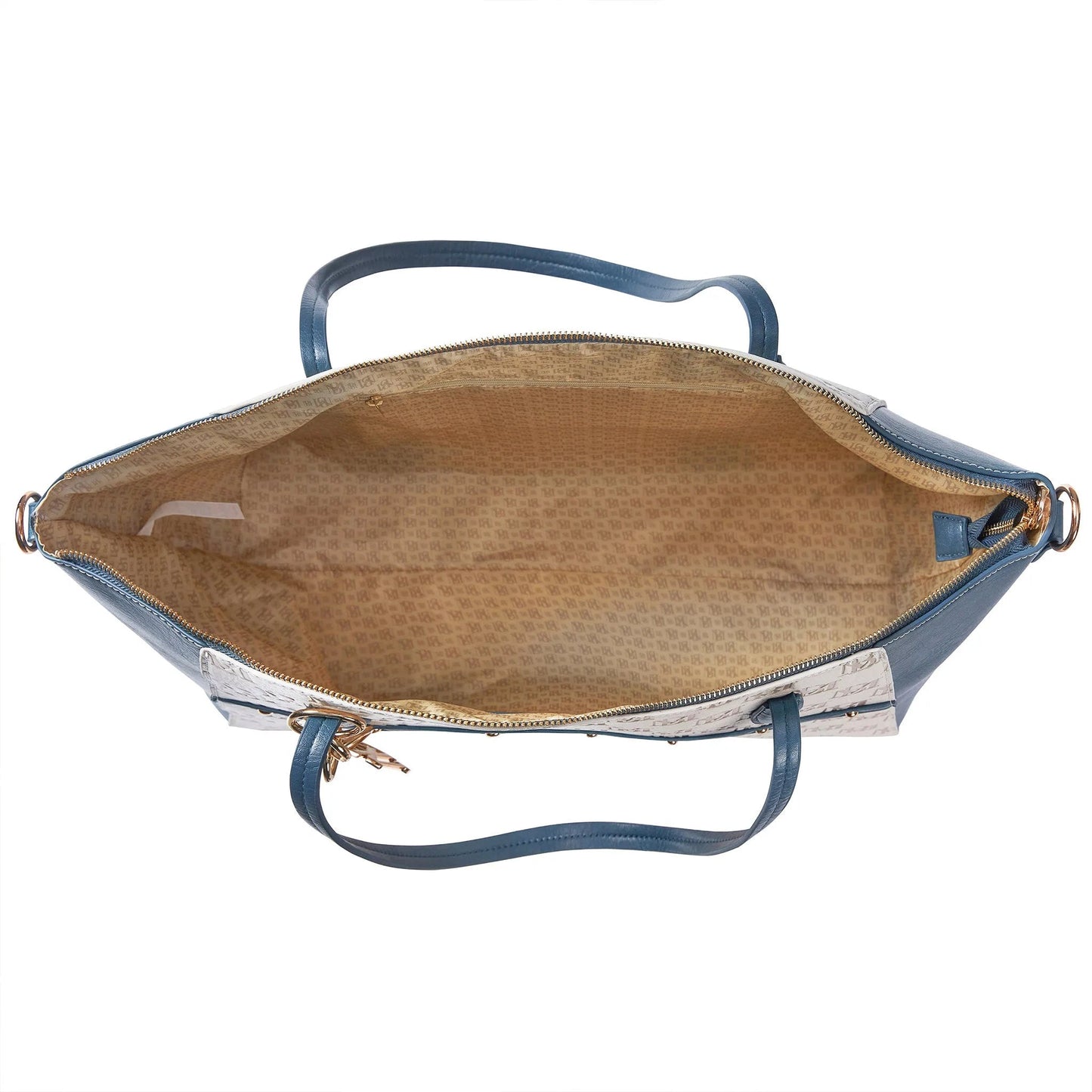 Caroline Vegan Leather Monogram Weekender Duffel Bag Travellty