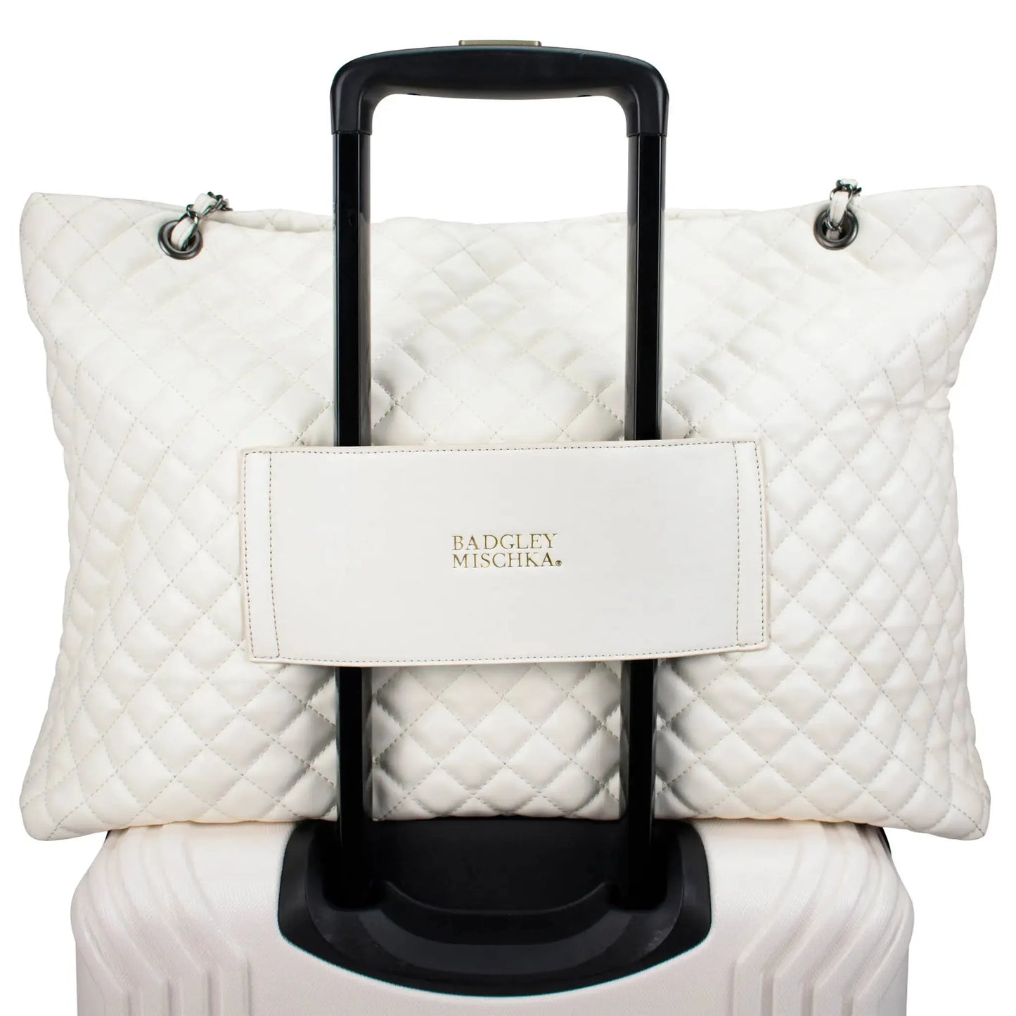 Diana Quilted Vegan Leather Weekender Duffel Bag