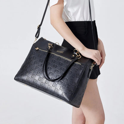 Madalyn Rustic Vegan Leather Weekender Tote Bag