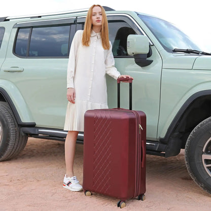 Diamond 3 Piece Expandable Chic Luggage Set Travellty