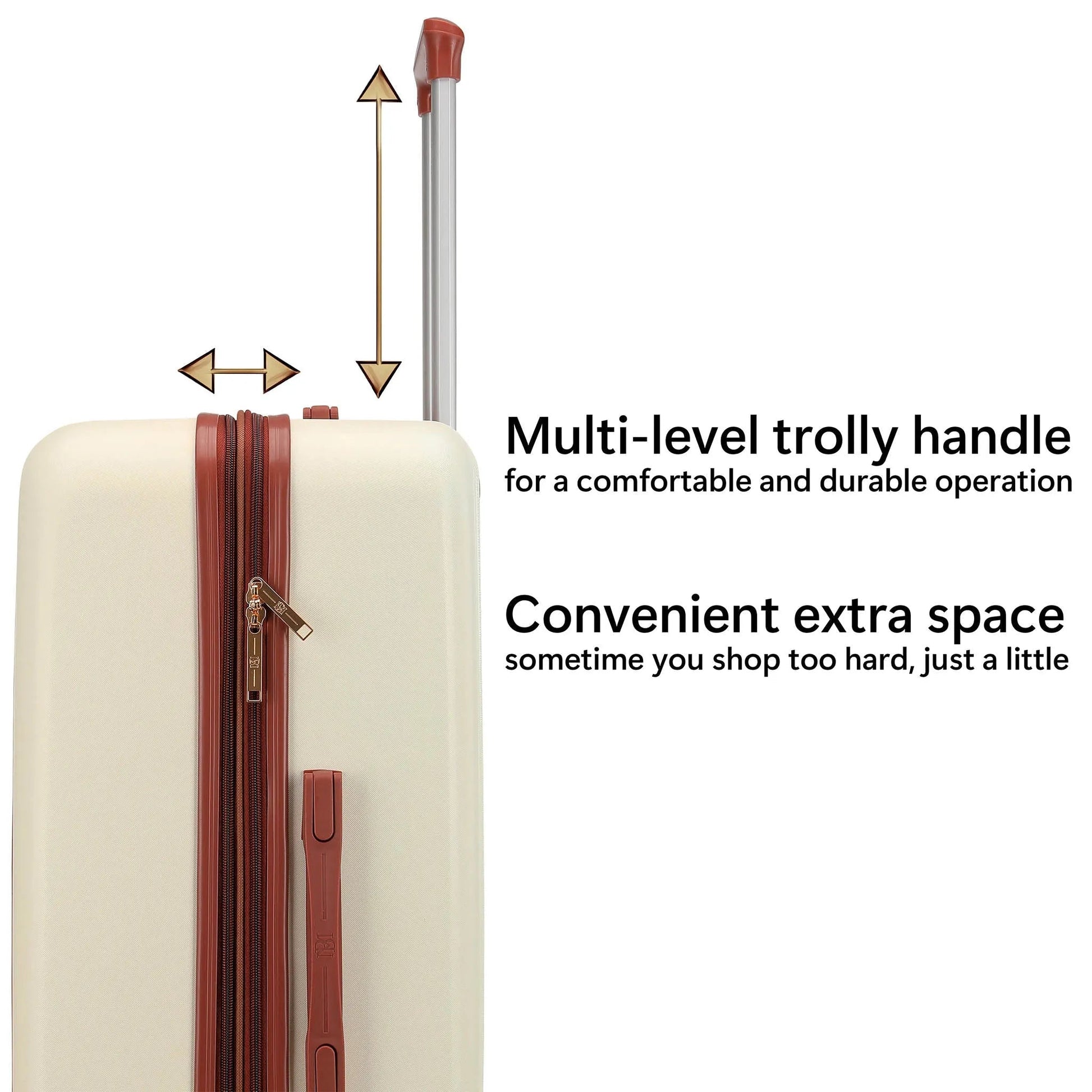 Mia 3 Piece Expandable Retro Luggage Set Travellty