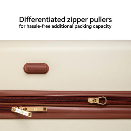 Mia 3 Piece Expandable Retro Luggage Set Travellty