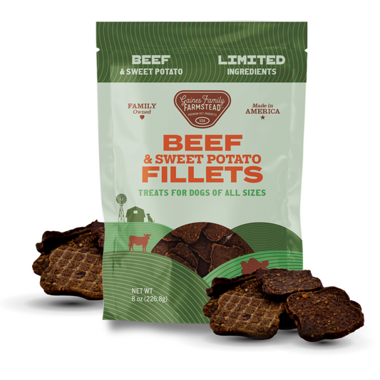 Beef and Sweet Potato Fillets Gaines Family Farmstead