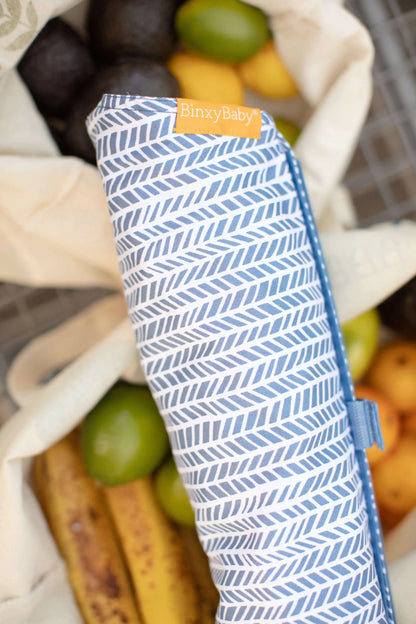 Baby Shopping Cart Hammock | Blue Little Arrow Design Binxy Baby