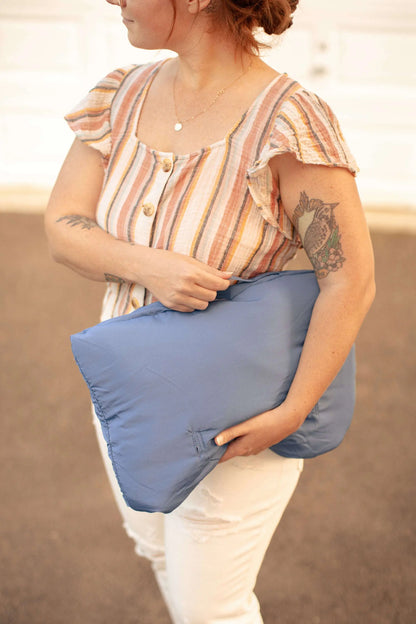 Baby Shopping Cart Cover | Blue Little Arrows Design Binxy Baby