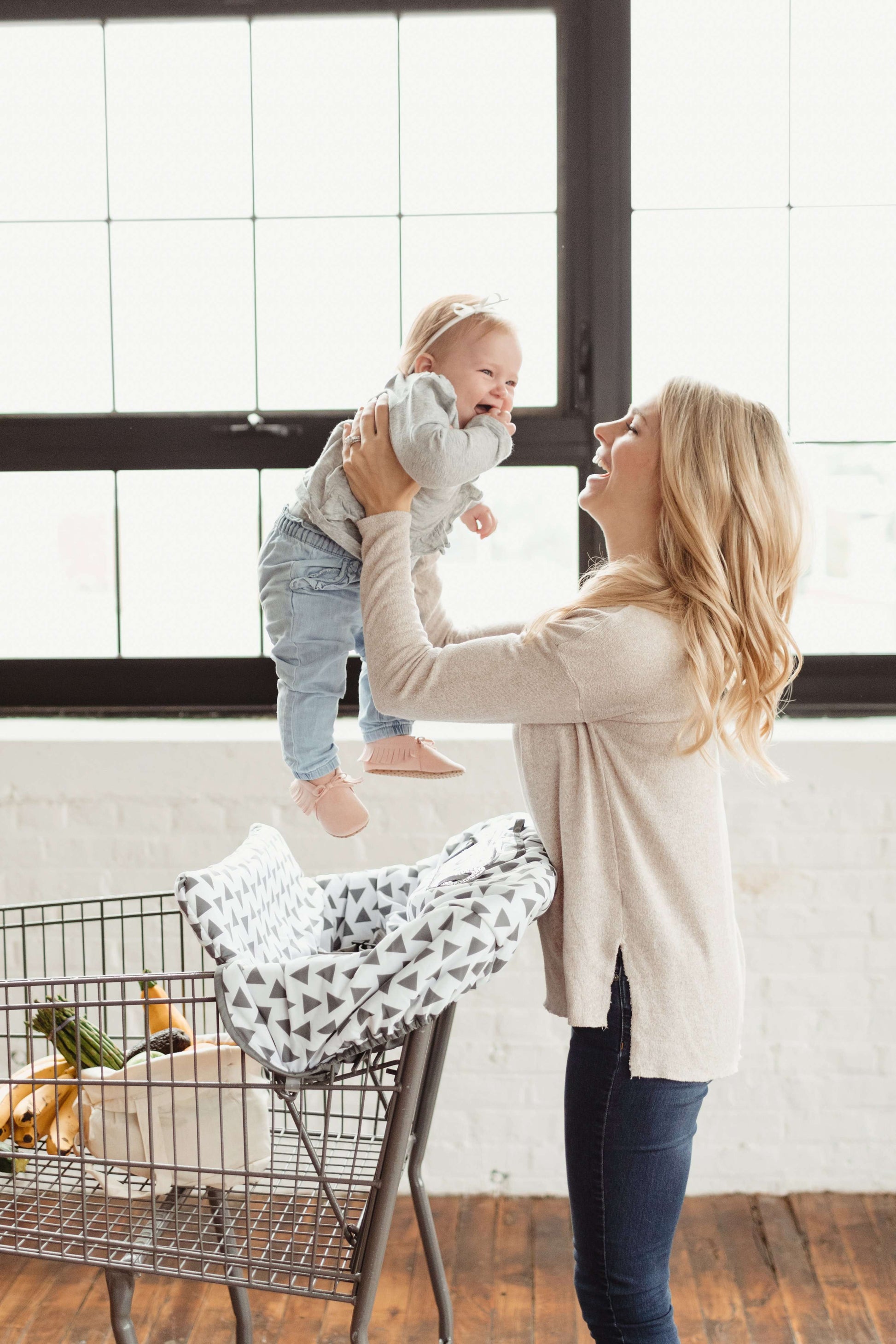 Baby Shopping Cart Cover | Triangles - Get it from Bo