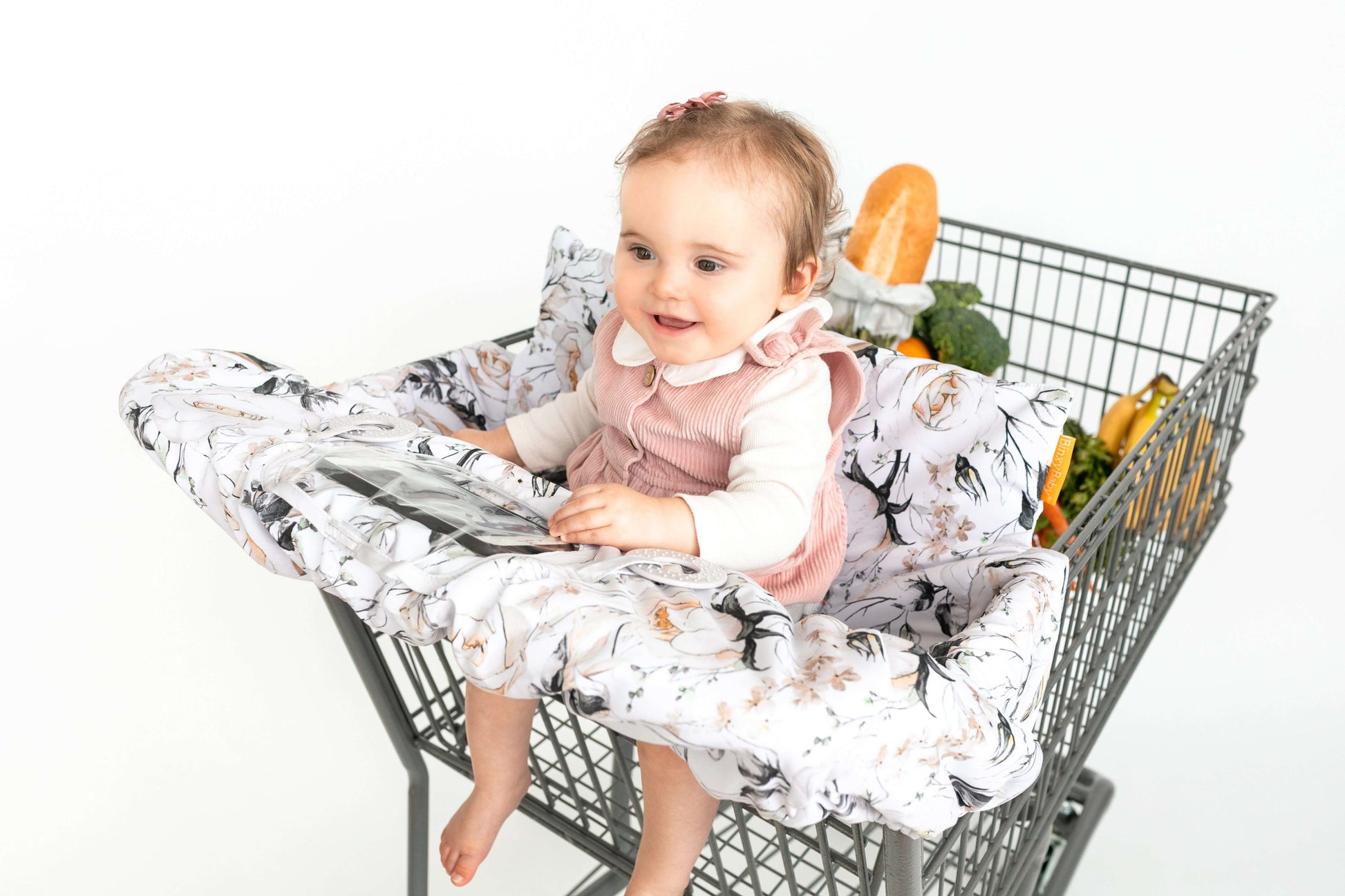 Baby Shopping Cart Cover | Coming Up Roses Beautiful Floral Print - Get it from Bo
