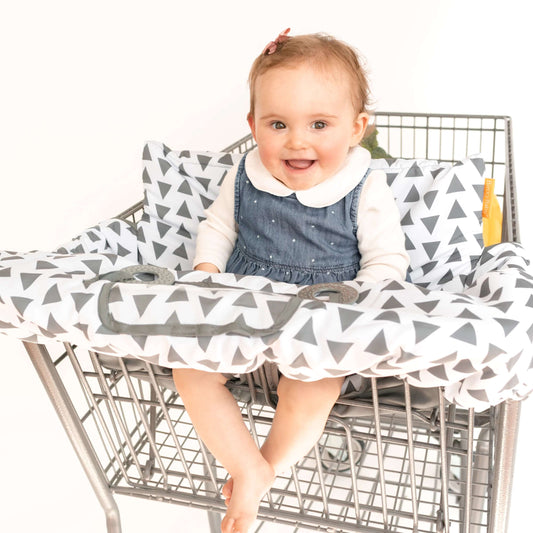 Baby Shopping Cart Cover | Triangles - Get it from Bo