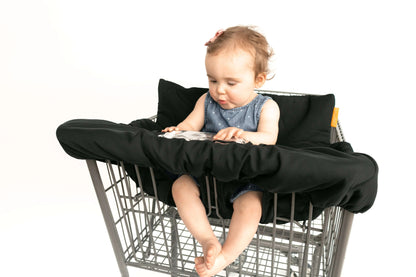 Baby Shopping Cart Cover | Black Fabric - Get it from Bo