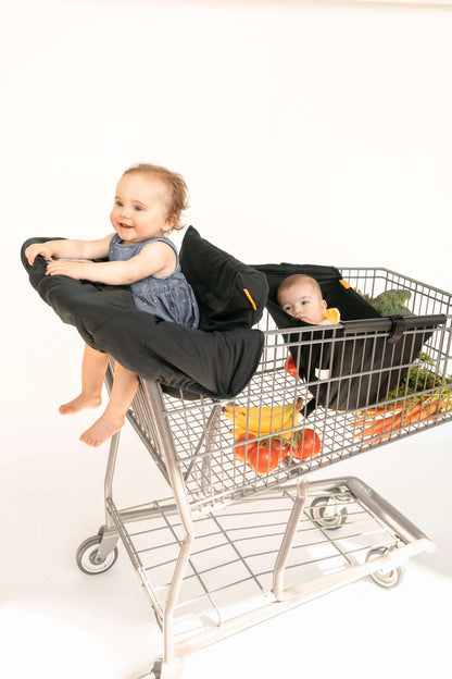 Baby Shopping Cart Cover | Black Fabric - Get it from Bo