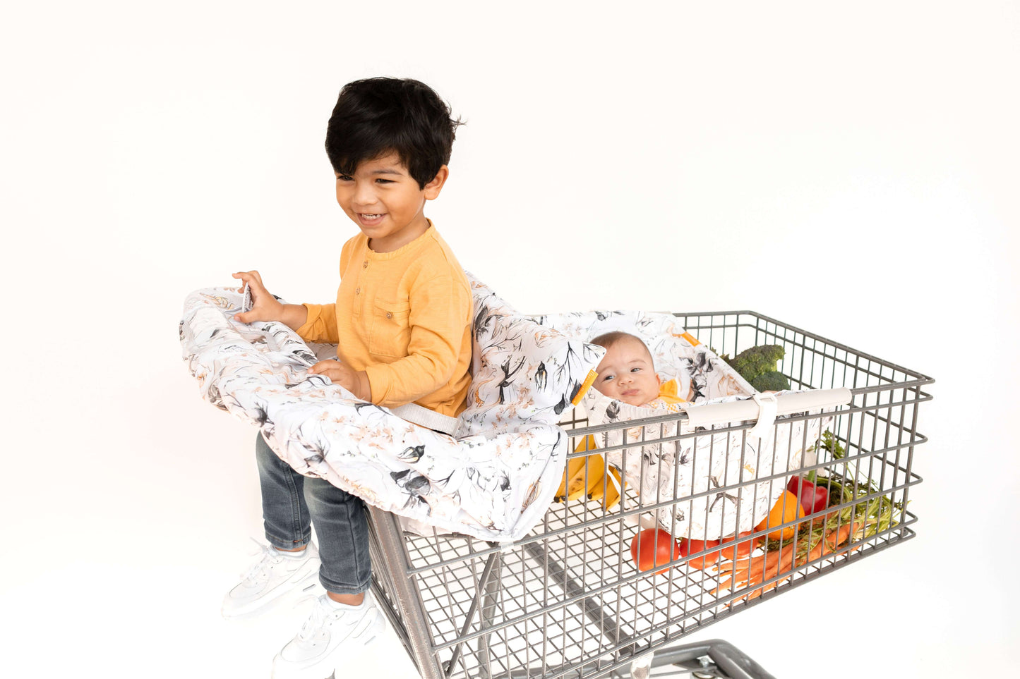 Baby Shopping Cart Cover | Coming Up Roses Beautiful Floral Print - Get it from Bo