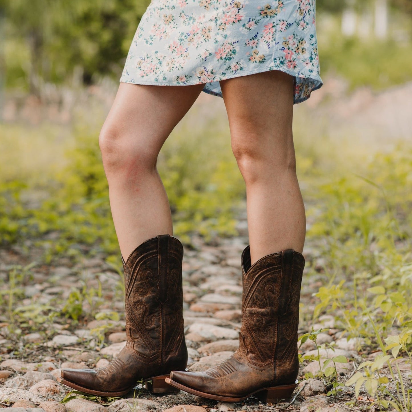 Cheyenne Cowgirl Boots | Women's Snipped Toe Leather Boots (M50041) Soto Boots