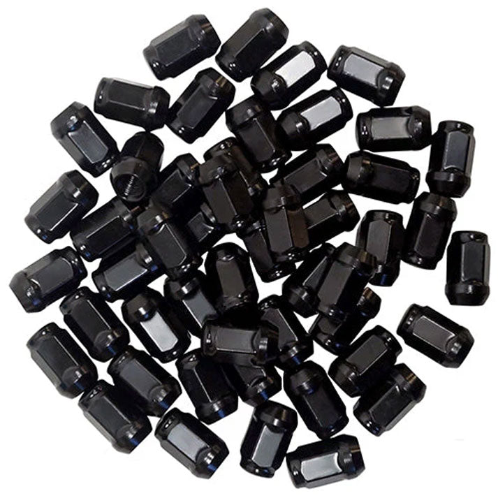 10X1.25 4 LUG BULK 100pcs 14MM HEX 1.11" BLACK VO Dealer Portal