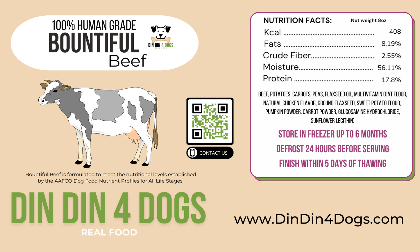 Beef and Chicken Combo - case includes 24, 8oz meals - Get it from Bo