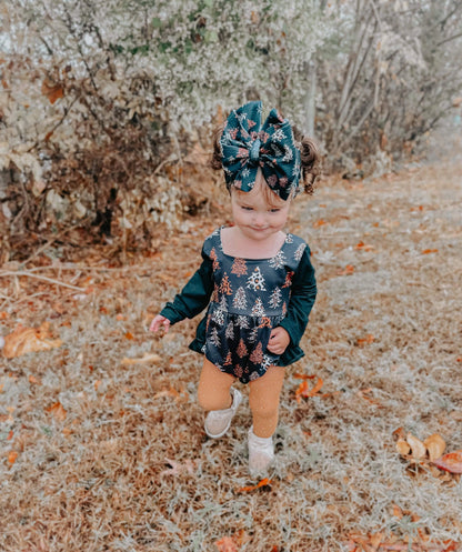 Leopard trees ruffle romper - Get it from Bo