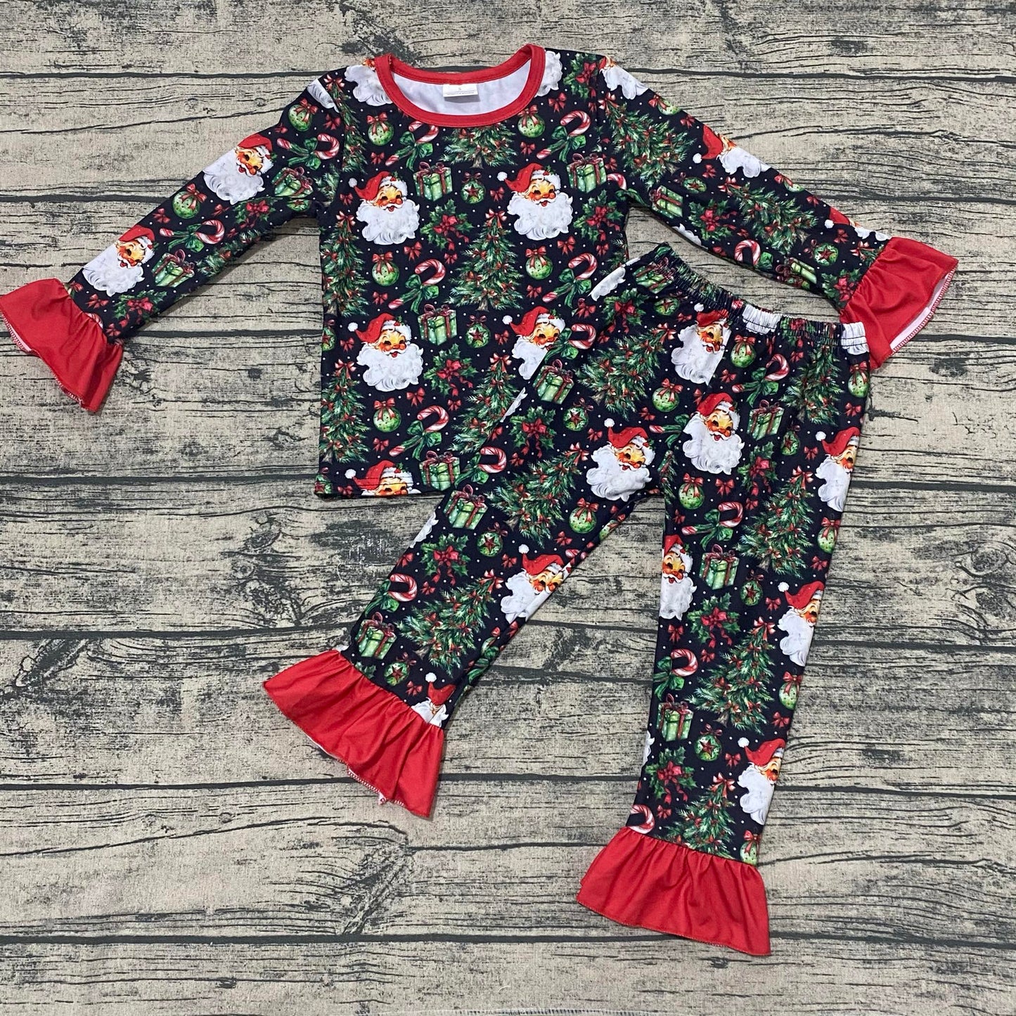 Christmas Eve Santa pj set