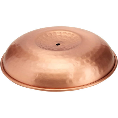 Premium Hand Hammered Copper Rain Chain Basin - 11-inch Diameter FastFurnishings