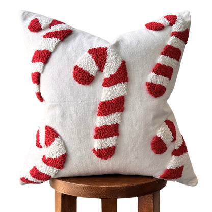 Candy Cane Pillow Cover