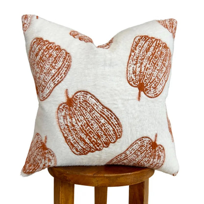 White Pumpkin Pillow Cover Busa Designs