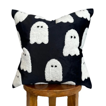 Black Ghost Pillow Cover Busa Designs