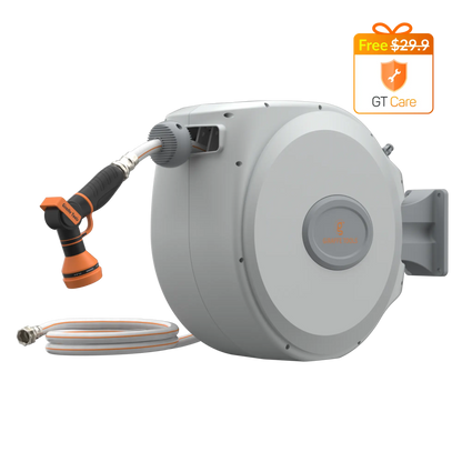 Retractable Garden Hose Reel-5/8 in-65ft Giraffe Tools US