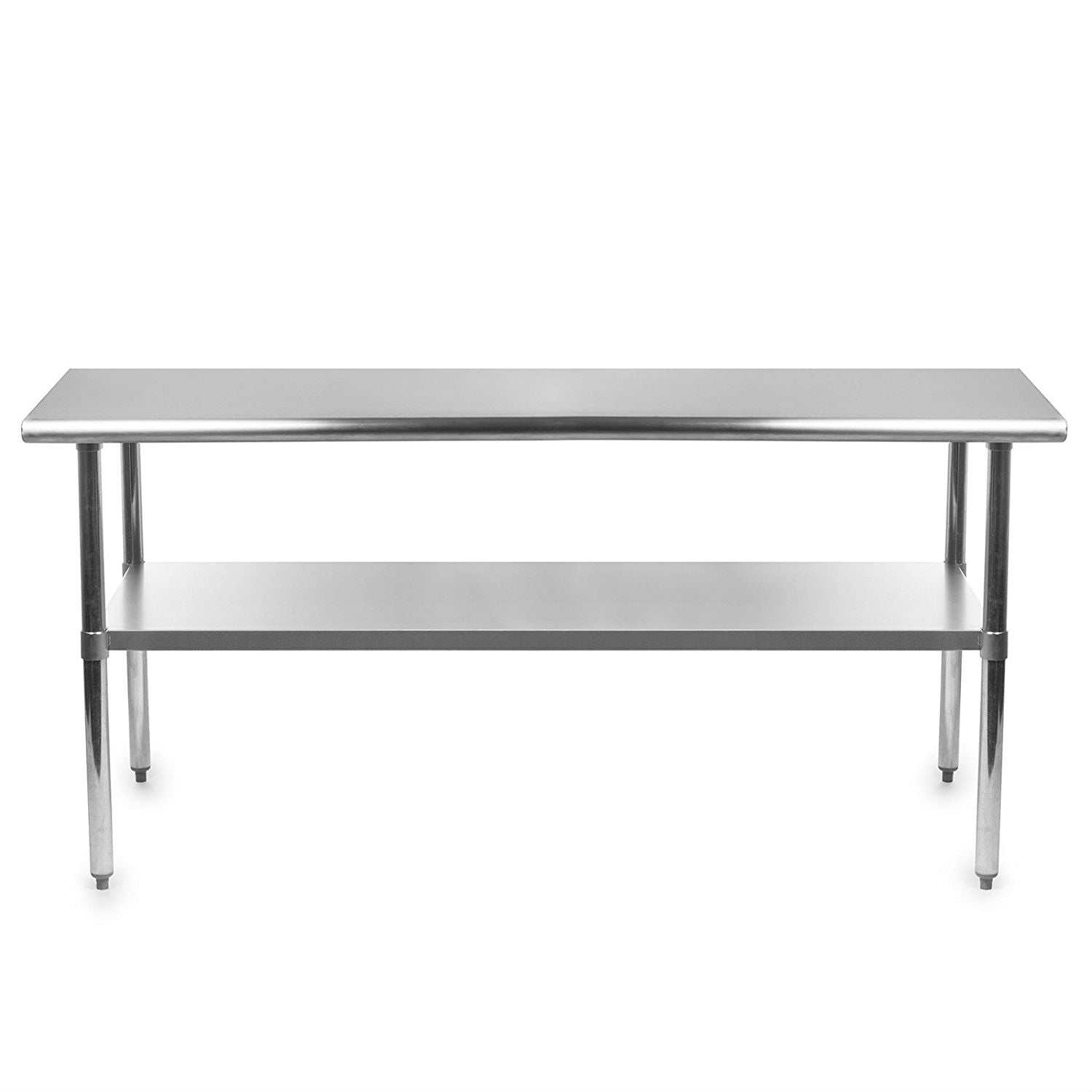 Heavy Duty 72 x 24 inch Stainless Steel Kitchen Restaurant Prep Work Table FastFurnishings