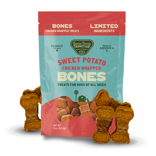 Chicken Wrapped Sweet Potato Bones Gaines Family Farmstead