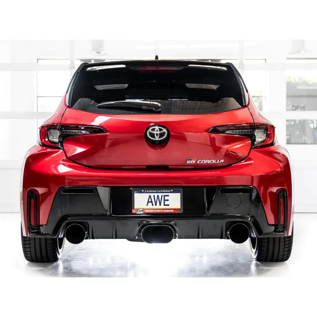 AWE Tuning 2023+ Toyota GR Corolla Track Edition Exhaust - Diamond Black Tips NP Motorsports