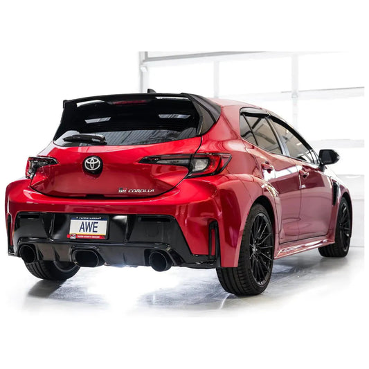 AWE Tuning 2023+ Toyota GR Corolla Track Edition Exhaust - Diamond Black Tips NP Motorsports