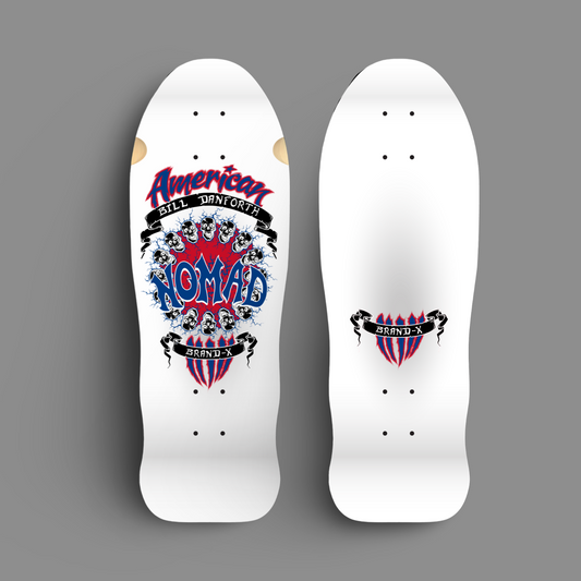 Bill Danforth Circle of Skulls 10”x30” Limited Edition, HAND PAINTED Deck (1 of 10) - Get it from Bo