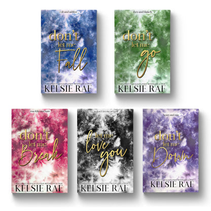 Don't Let Me Series Gold Foil Hardback Bundle Author Kelsie Rae