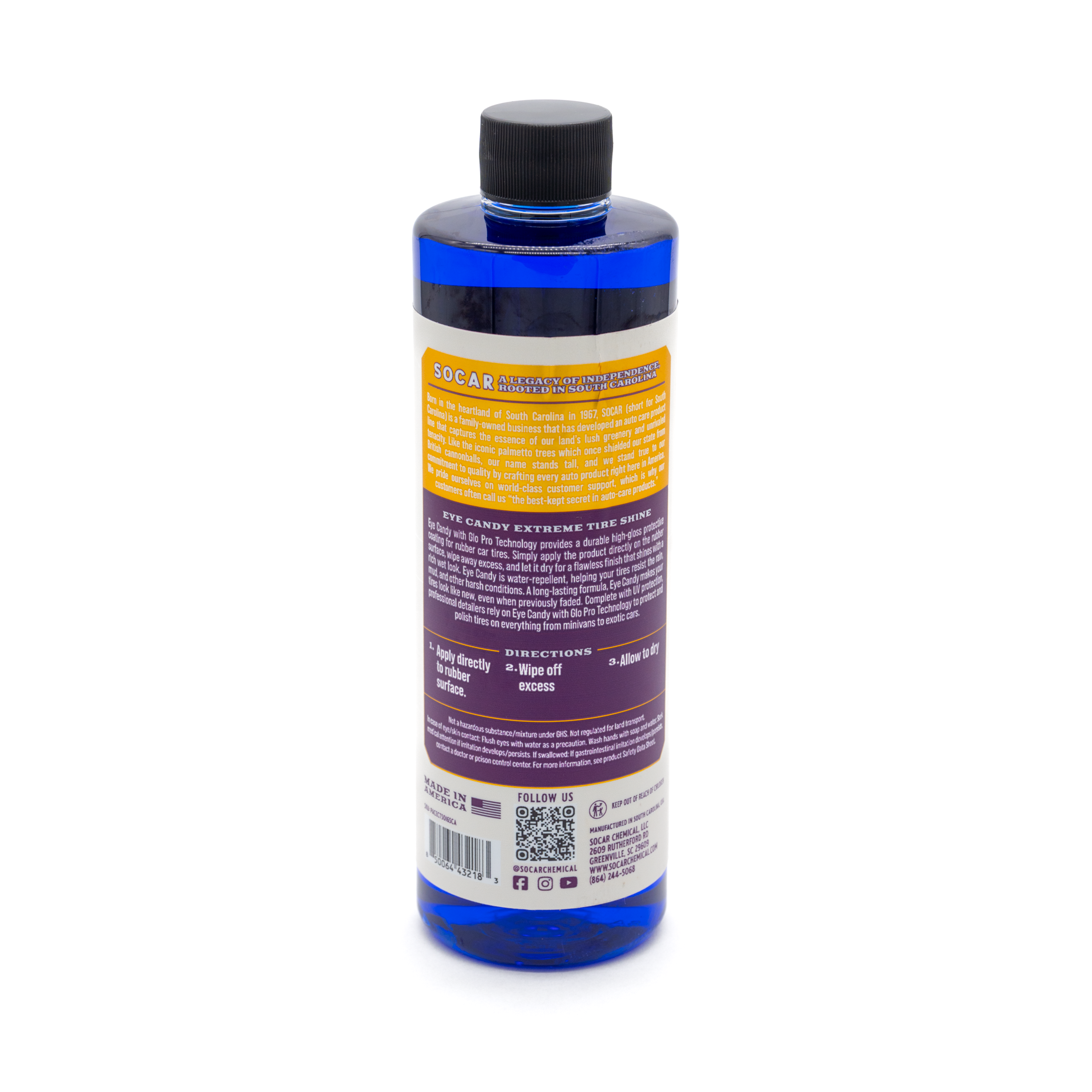 Eye Candy Extreme Tire Shine - High Gloss, Solvent, Wet Look Tire Shine Socar Chemical