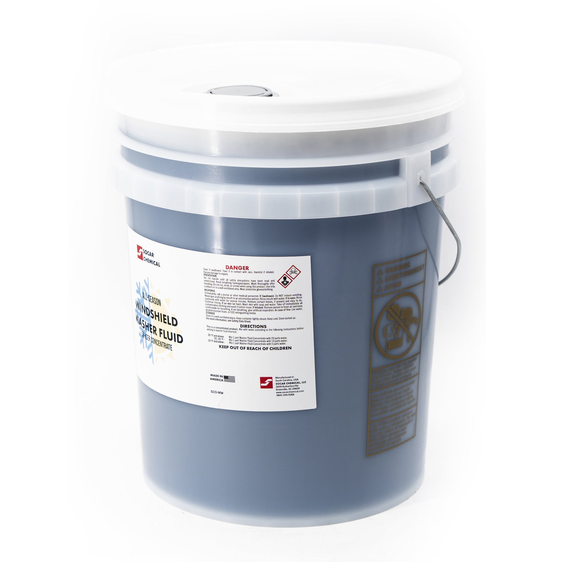 SOCAR Windshield Washer Fluid & De-Icer Concentrate - All-Season Formula Socar Chemical