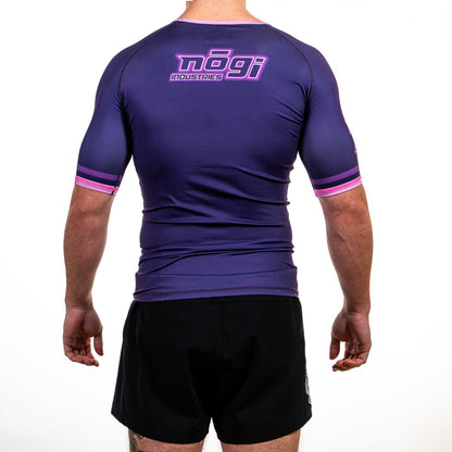 '7Four Short Sleeve Rank Rash Guard Purple - Get it from Bo