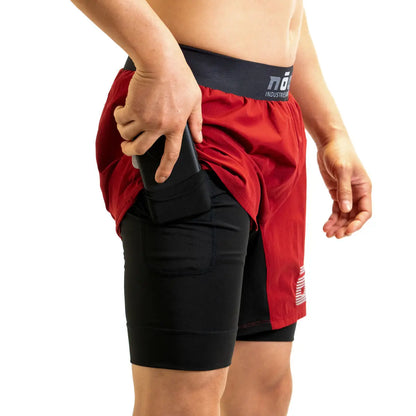 KIDS Ghost Premium Lined Grappling Shorts - Merlot Red - Get it from Bo