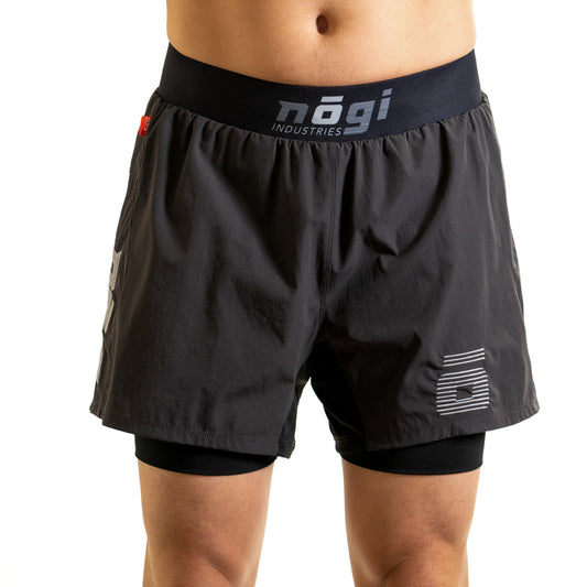 Ghost 5" Inseam Premium Lined Grappling Shorts - New Jersey Gray - Get it from Bo