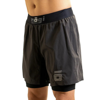 Ghost 7" Inseam Premium Lined Grappling Shorts - New Jersey Gray NoGi Industries