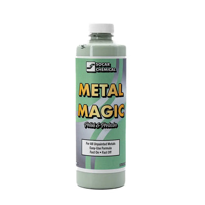 Metal Magic Metal Polish (use by hand or with machine) Socar Chemical