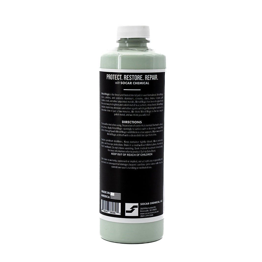 Metal Magic Metal Polish (use by hand or with machine) Socar Chemical