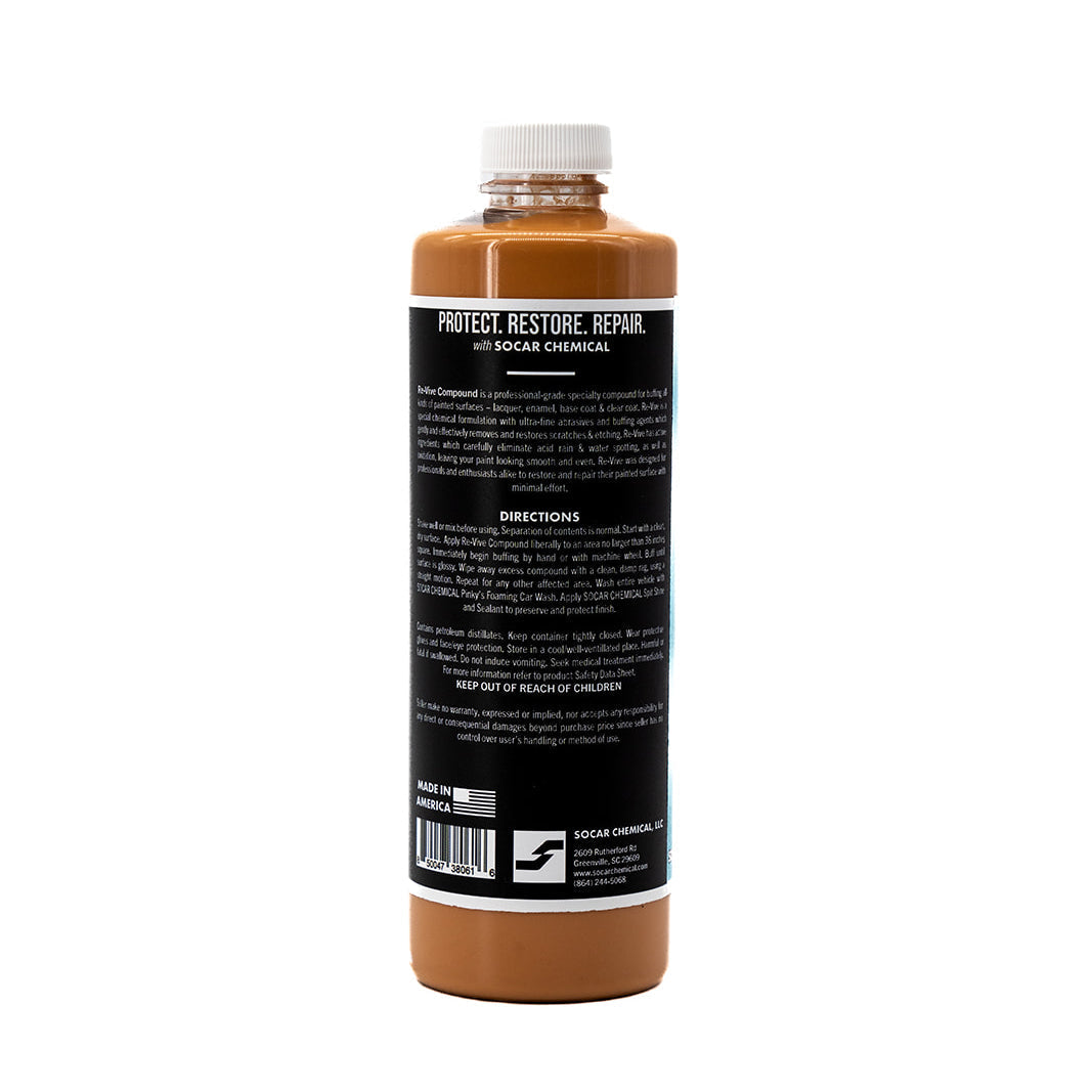Re-Vive - Fine Grit Automotive Buffing & Polishing Compound Socar Chemical