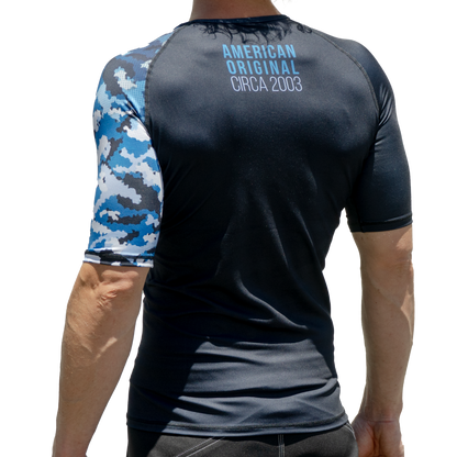 Resistance Camo Short Sleeve Rash Guard - Get it from Bo