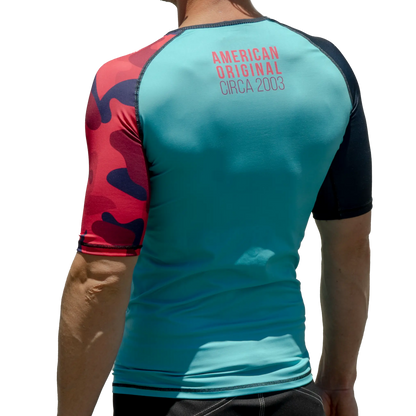 Recall Camo Short Sleeve Rash Guard - Get it from Bo