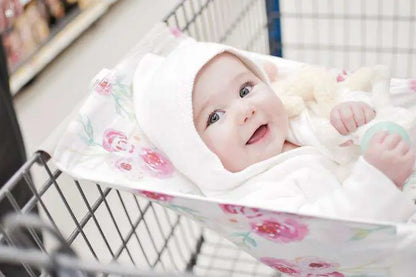 Baby Shopping Cart Hammock | Full Bloom Watercolor Floral Print Binxy Baby
