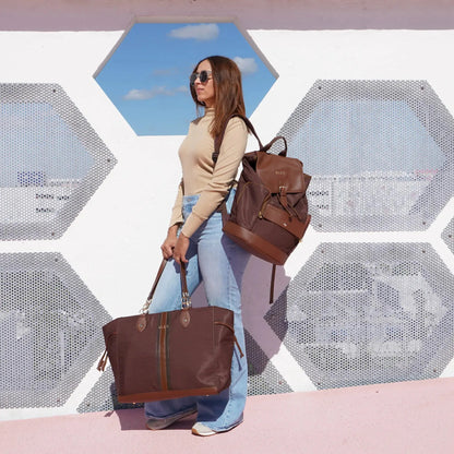 Eleganza 32L Monogram Weekender Tote Bag