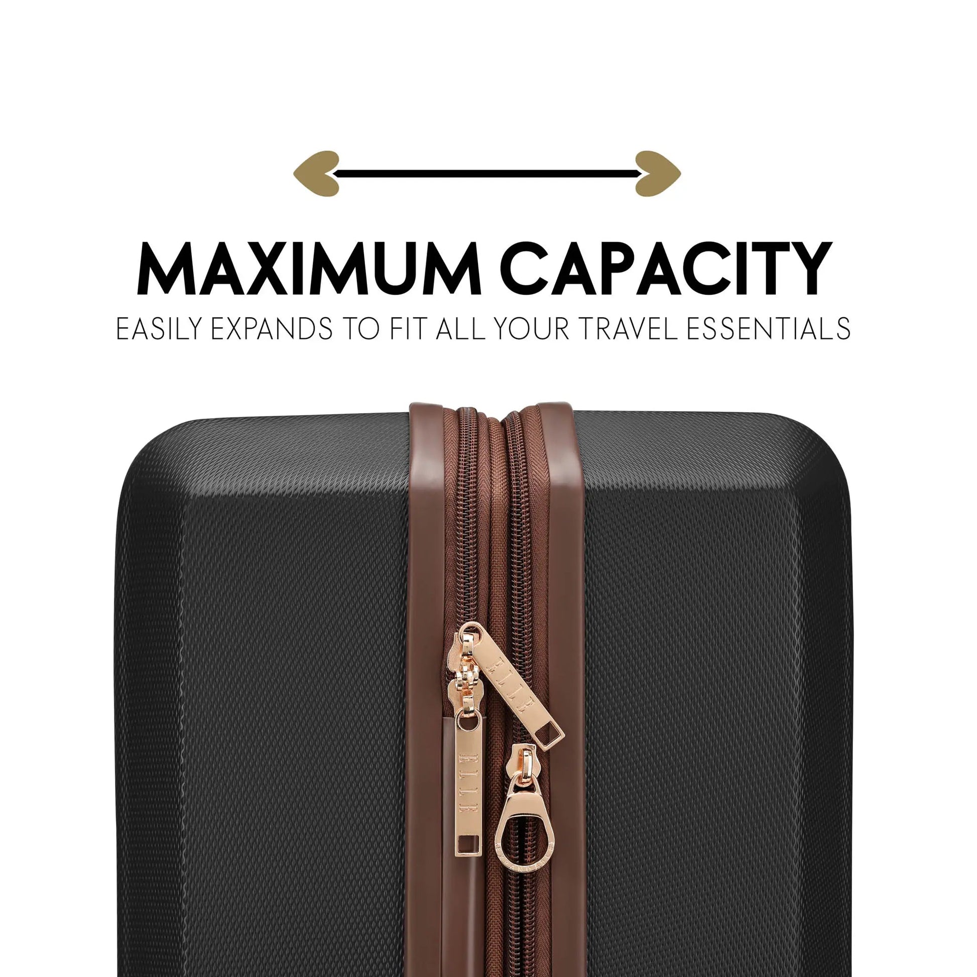 Luxe Journey Expandable 5 Piece Retro Luggage Set Travellty